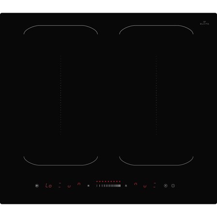 Elvita - Platetopp CIH9650S Svart