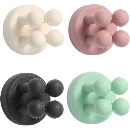 Silikoninen itseliimautuva koukku, hammasharjan pidike, silikoninen seinäkoukku, monitoimikoukku, hammasharjan koukku