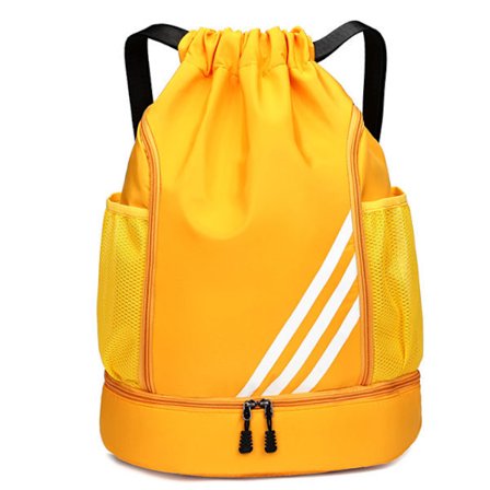 Dragkedjor, vattentät badväska för barn och vuxna, stor gymväska med dragkedja, sportryggsäck med dragkedja, unisex PE-väska med sko- och jackfack, 