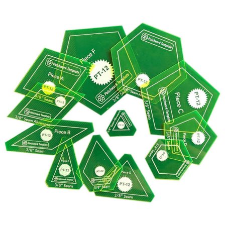 12x Quick Quilt -kaavainsarja, käsintehty luova paperitilkku, paperikaavain