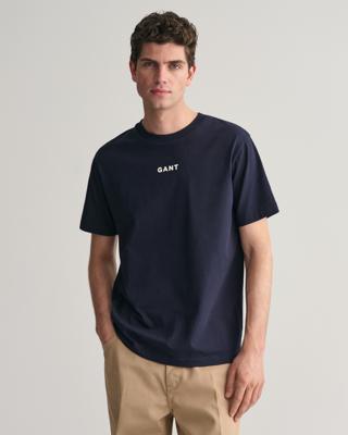 GANT - T-skjorte med GANT-logo på brystet - Herre - M