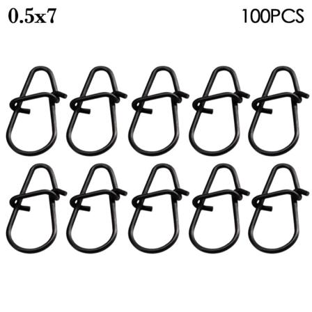 100 st Fiske Hängande Snap Barrel Swivel 0,5X7 0,5X7 0.5x7