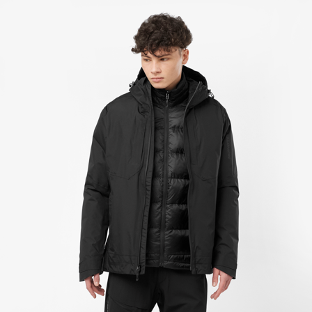 Salomon - Jassen Kleding Patroller 3in1 Down Jkt M - Deep Black
