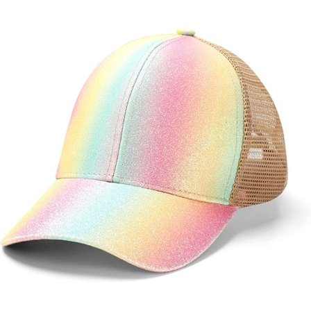 Criss Cross Hat Tvättat Sliten Baseballkeps Hästsvanshatt