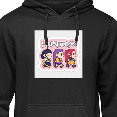 Barnehettegenser Kpop Demon Hunters Huntrix Chibi Trio Søt Idol Tegneseriestil Moro