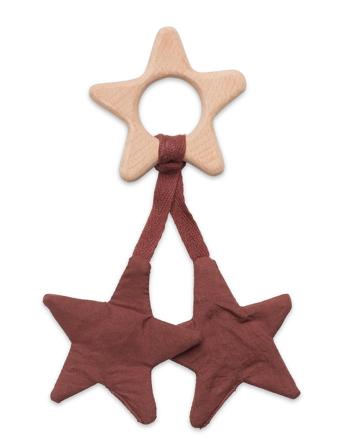 Figure Teether Toys Baby Toys Teething Toys Vaaleanpunainen Müsli By Green Cotton