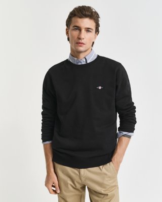 GANT - Shield collegegenser til herre black