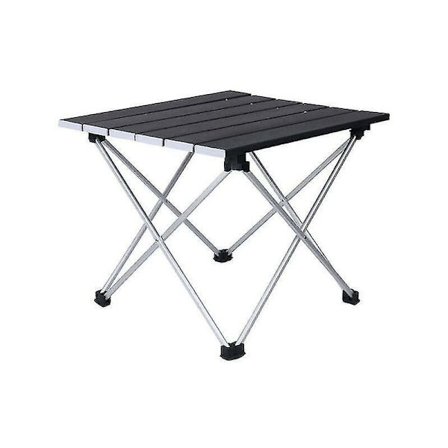 Hopfällbart bord - stort aluminium bord - utomhus camping bärbar svart