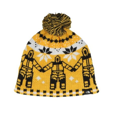 The North Face - Orange pom Beanie - Cabin Ski Tuke Pom @ Hatstore
