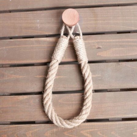 Vintage hamperep toalettpapirholder for bad (C-stil)