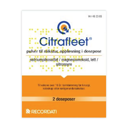 Citrafleet Pulver til mikstur doseposer, 2 x 1 stk.