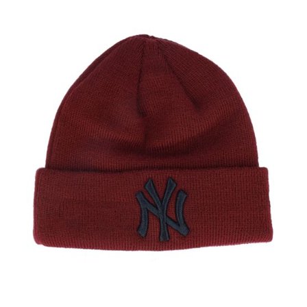 New Era - MLB Röd cuff Beanie - Kids New York Yankees Infant League Essential Beanie Cardinal/Black Cuff @ Hatstore