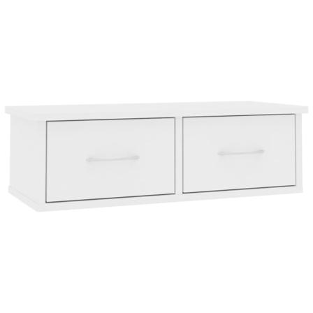 Vidaxl Väggmonterade Lådor Vit 60x26x18,5 Cm Konstruerat Trä Vit