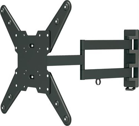 Deltaco ARM-425 - Veggmontering for TV - svart - monteringsgrensesnitt: 75 x 75 mm