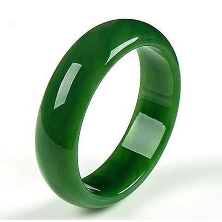 100% ægte grøn jade armbånd Naturlige håndlavede armbånd Flydende blomst Emerald Dame armbånd Jade gave armbånd Lady Partygave 53-55mm