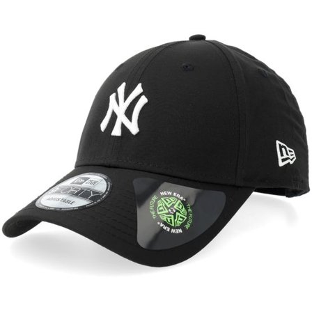 New Era - MLB Svart adjustable Keps - New York Yankees MLB Recycled Midi 9FORTY Black/White Adjustable @ Hatstore
