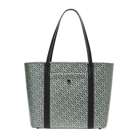 Cole Haan, Coated Canvas Small Tote Zwart, Dames, Maat:ONE Size