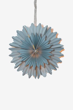 Star Trading - Papirstjerne Crystal - Blå - Adventsstjerner - Fra Homeroom