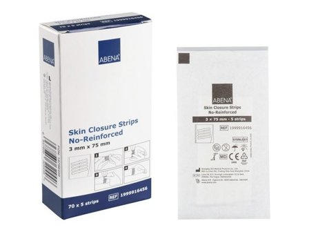 ABENA Suturtejp 75x3mmx5st 70/fp - Lyreco - Sjukvård och omsorg - Sårbehandling - Sårförslutning