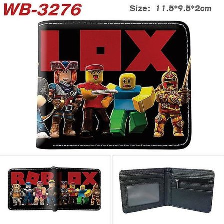 Roblox Pung Anime Pung Spil Printet Kort Halv-Fold Korttaske til Mænd og Kvinder Tegneserie Møntpung2