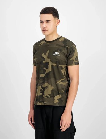 Alpha Industries Basic T-Shirt Sl Camo - Brown - L