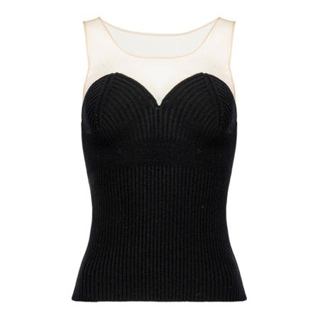Pinko Sleeveless Tops Sort, Dame