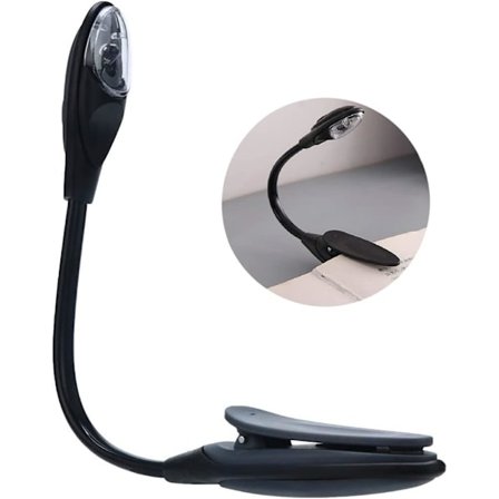 LED Boklampe Bærbar Mini Klips På Bøybar Reise Soverom Klemme