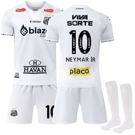 2024-2025 Santos FC Lasten Paita Sukkien Kanssa Nro 10 Neymar