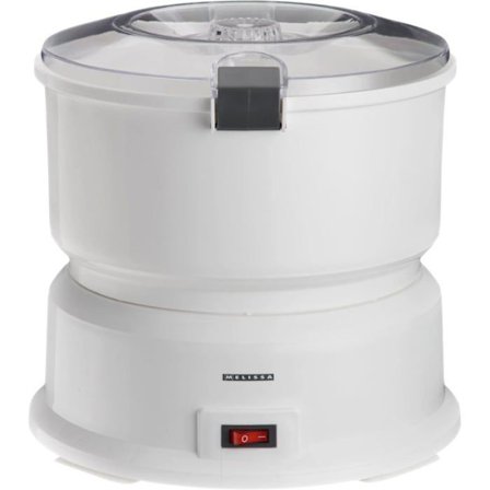 MELISSA 16220008 Elektrisk potatisskalare med salladscentrifug Vit Kapacitet 1 kg 85 W Lär känna