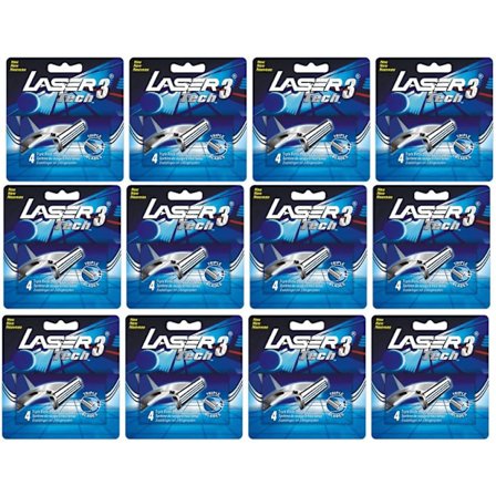 Rakblad 48st, Laser Tech3 kompatibla med Gillette Sensor3