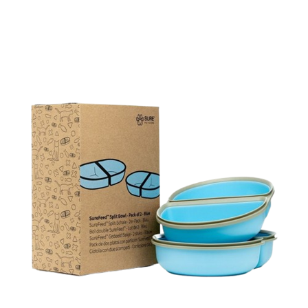 SureFeed - Ekstra matskål - Blå / Split 2-pk - Katt - Matplass og vannfontener for katt - Matskåler og vannskåler - ZOO.no