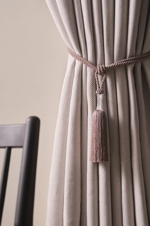 Jotex - Duskbånd 2-pk Lys brun - ILSE - Kjøp Gardinholdere hos Jotex