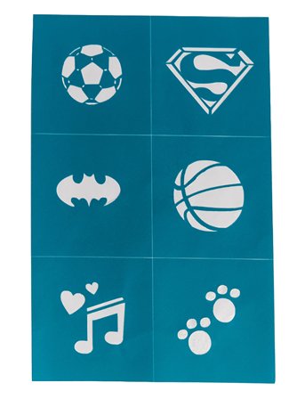 Reusable Adhesive Face Paint And Makeup Stencils Patterned Oh Flossy