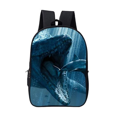 Dinosaurie-barns ryggsäck med dubbelt lager med printed