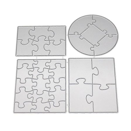 Puzzle Metalskæring Dies Stencil Til DIY Scrapbooking Papirkort Prægning Craf