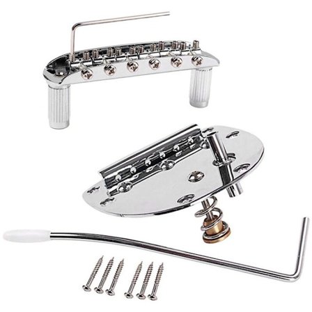 Metal Tremolo Bridge Justeringsskruer til Jazzmaster Guitar Udskiftningstilbehør Nem Betjening - Sølv