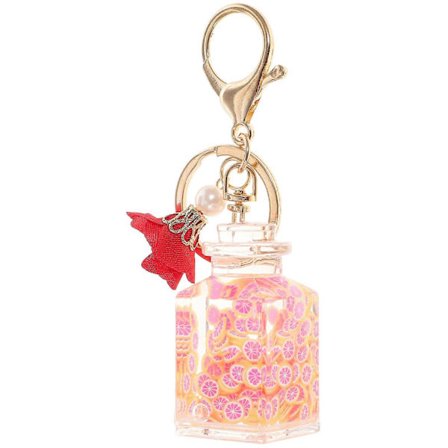 1 st Frukt Flytande Kvicksand Nyckelring Akryl Nyckelring Väska Ornament (Grapefrukt)