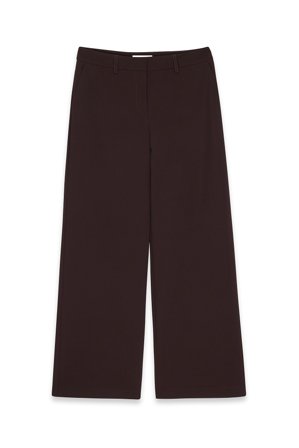 NA-KD Wide Leg Mid Waist Pants - Bukser med lige ben - Brun - EU 44