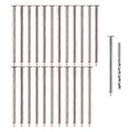 25 stk. Kobber Søm Træstub Dræbere Bulk Stub Fjernelse Pigge Hardware Søm til Træ Fjernelse Stubbe