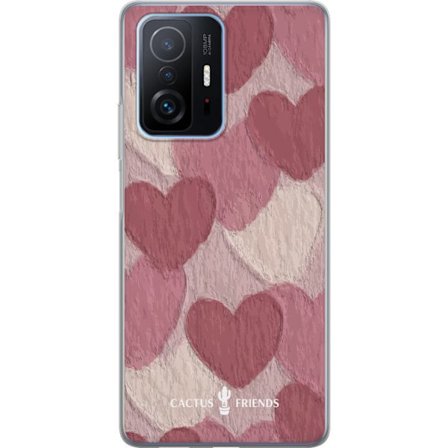 Yhteensopiva Puhelinkuori Xiaomi Xiaomi 11T Pro Cactus and Friends - Blush Paper Hearts