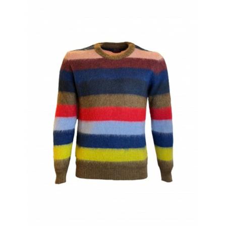 Bob, Round-neck Knitwear Niebieski, Mężczyzna, Rozmiar: L