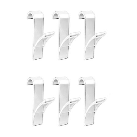 6 st högkvalitativa handdukshängare, rörformad badkrokshållare för radiator, badrumshylla liten bakre radiatorhöljeskrok