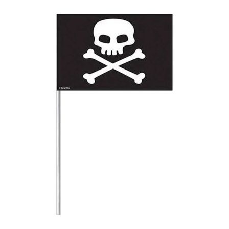 Kreativa festpiratplastmatflaggor (8-pack) En storlek B