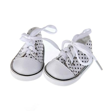 Modedocka Canvas Skor Snörskor För 43cm Baby Doll 18 I