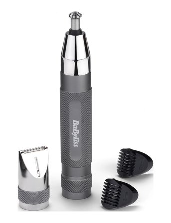 BaByliss Super X Metal Series Nose, Ear And Eyebrow Trimmer - Grey - ONE SIZE