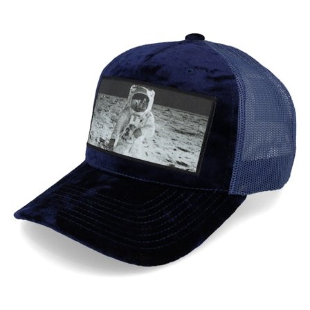 Calza Pennello - Blå trucker Caps - Astronaut Velvet Navy A-frame Trucker @ Hatstore