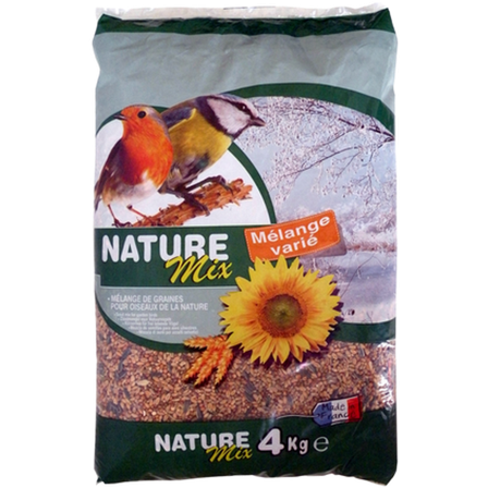 Nature Mix - Villfuglblanding 4 kg - Fuglemat & fuglefôr - Villfuglfrø & talgballer - ZOO.no