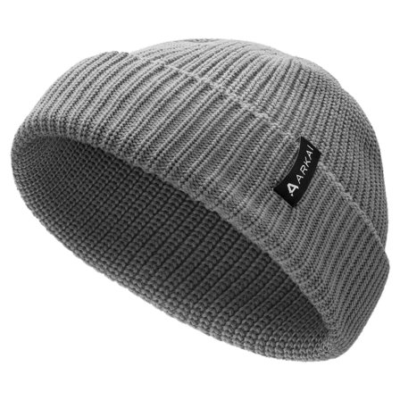 Nordic | Grey Fisherman Polyester Beanie for Men - Beanies