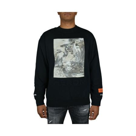Heron Preston Graphic print Trui , Zwart , Heren , Maat: L