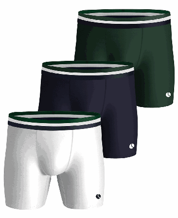 Björn Borg 3p Performance Boxer White, Green, Navy Blue